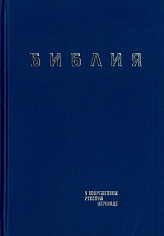 Библия в современном русском переводе. Винил, синий.