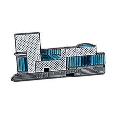 Металлический значок «Набережная Исети»