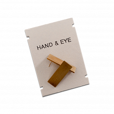 Прямоугольные серьги Hand and Eye