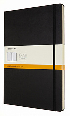 Записная книжка Moleskine Classic (в линейку), A4 (21х30см), черная