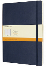 Записная книжка Moleskine Classic Soft(мягкая обложка), в линейку, XLarge (19х25см), синяя